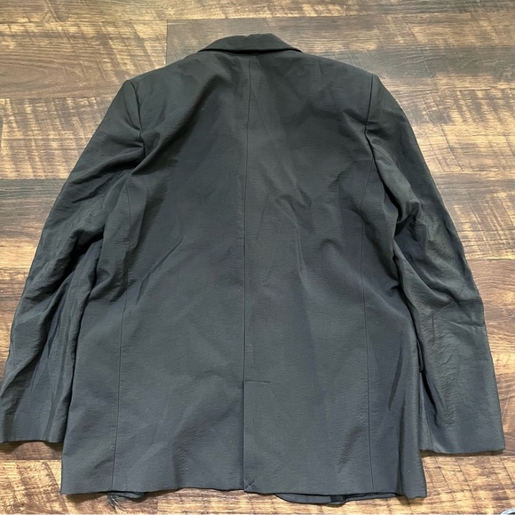 NWT Ba&SH veste heroes satiny 1 button blazer sport coat carbone gray Sz 2 *read - Picture 11 of 12